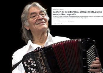 El díario Le Mondé de Francia reflejó la muerte de Raúl Barboza