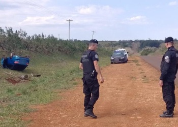 Despiste y vuelco de un automóvil en Campo Viera dejó una mujer herida