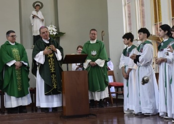 Inauguraron mejoras en la parroquia San Luis Gonzaga, de la localidad de Capioví