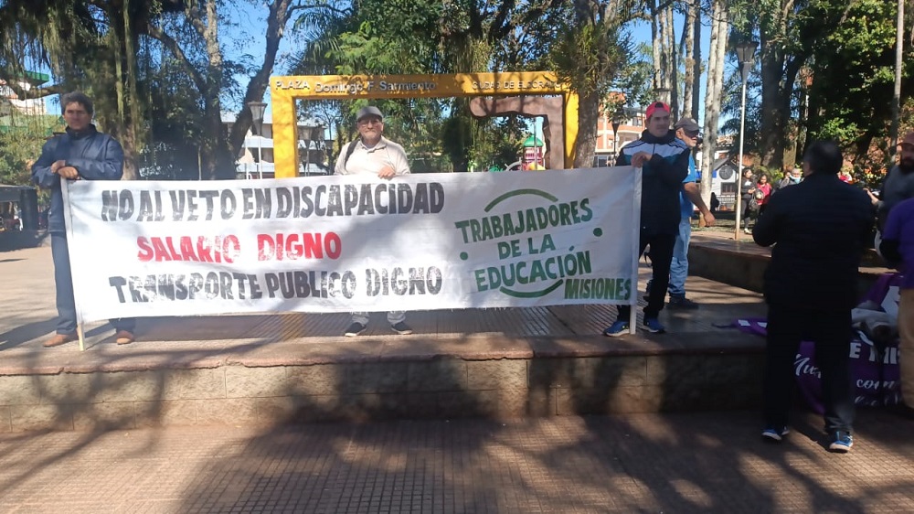 Eldorado se movilizó por la emergencia en discapacidad: “Todo el sistema está a punto de colapsar”