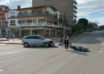 Motociclista hospitalizado tras un choque en Posadas