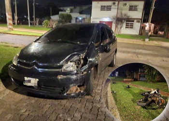 Dos jóvenes motociclistas resultaron heridos en un choque en Posadas