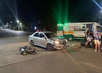 Dos personas resultaron heridas en un choque en Posadas