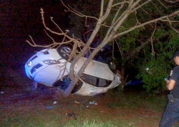 Familia correntina sufrió un despiste en la ruta nacional 12