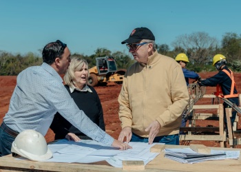 Passalacqua supervisó el avance del Plan Director de Cloacas en Apóstoles