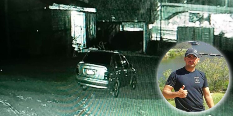 EJECUCIÓN DEL “PATRÓN”. El Chevrolet Corsa registrado durante la noche del sábado 15 de marzo en el  kilómetro 5 eldoradense.