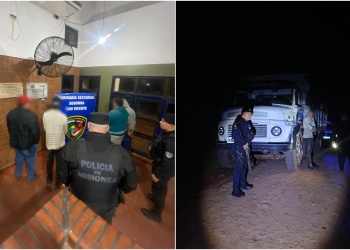 San Vicente: secuestraron un camión con madera nativa y detuvieron a cuatro hombres