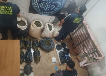 Secuestran casi 60 kilos de marihuana durante un allanamiento en un inquilinato de Posadas