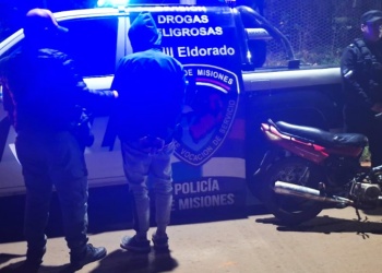 Motociclista fue detenido cuando realizaba “willys” con un menor a bordo