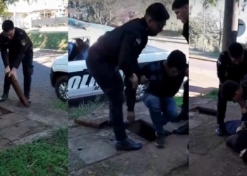 “El hombre topo”: detuvieron a un roba cables en Posadas que se escondía en una fosa