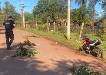 Eldorado: falleció motociclista tras colisionar contra un poste de cemento