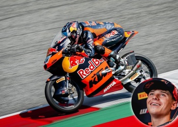Moto3: histórica pole del argentino Valentín Perrone en el GP de Austria