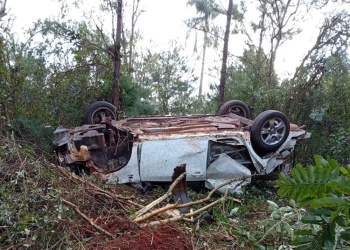 Despiste y vuelco en la ruta nacional 14: un joven herido