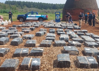 La Policía Federal Argentina incineró más de 6.209 kilos de marihuana en Misiones
