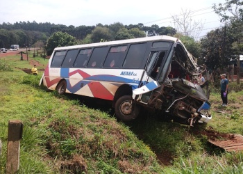 Un ómnibus despistó en Garuhapé