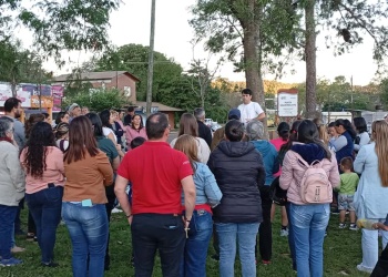 Marcha en El Soberbio para exigir justicia por los alumnos de la Escuela 617