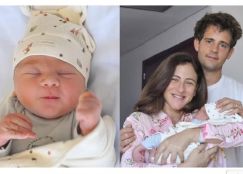 Las tiernas fotos del hijo recién nacido de la periodista Carolina Amoroso