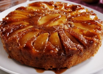 Tarta de manzana invertida: una receta casera fácil y deliciosa
