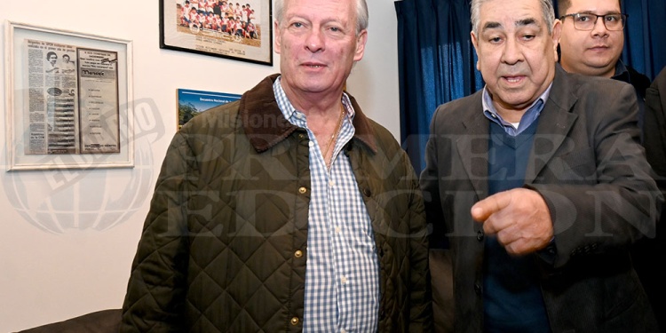 RODRÍGUEZ Y GIMÉNEZ. Los líderes de UPCN, nacional y provincial, cuestionaron el modelo económico nacional.