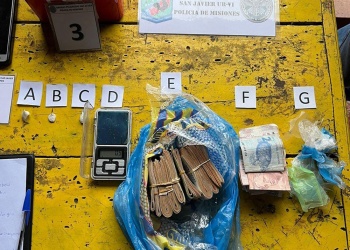San Javier: detienen a un hombre con armas, droga y más de un millón de pesos en efectivo