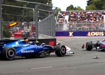 Albon chocó a Colapinto y le arruinó la carrera en Azerbaiyán