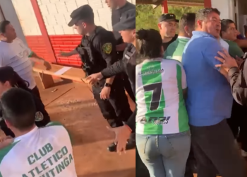 Video: incidentes postpartido entre la policía y jugadores en un duelo de la Liga Posadeña