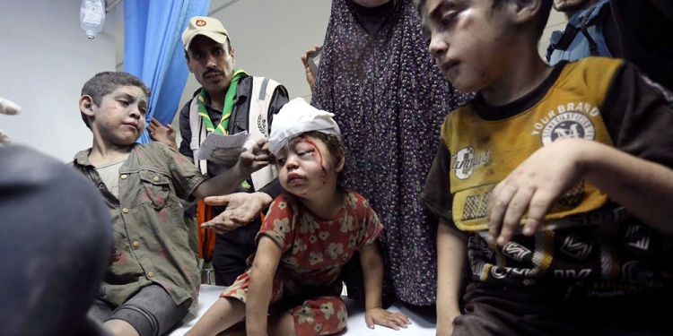 Entre los miles de heridos hay una gran cantidad de niños.