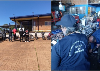 Desbaratan taller ilegal de autopartes y hubo dos detenidos por picadas clandestinas