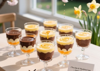Postre de primavera: aprende a preparar copas de chocolate y mandarina