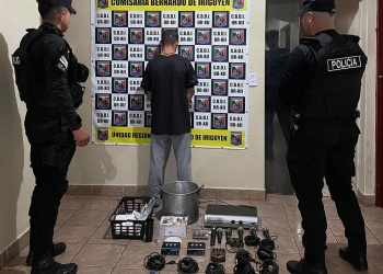 Detienen en plena huida a joven que robó objetos de iglesia en Bernardo de Irigoyen