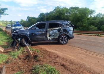 Siniestro en San José: acoplado suelto impactó contra un auto y dejó una mujer herida