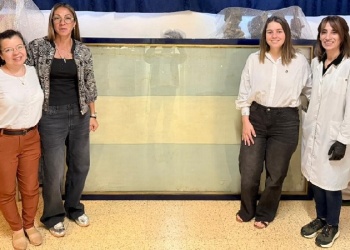 Restauran la primera bandera Argentina que ondeó en Oberá