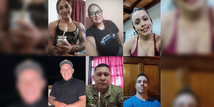 SEIS PARA TRIUNFAR: Carina Chavez,  Rocío Villalba, Celeste Aguilera y 3 hombres Rafael Silva, Rolando Martinez y Franco Curioni, competirán desde mañana en el Mundial de Powerlifting, en Brasil.