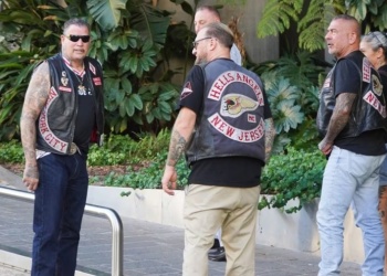 La banda de motoqueros Hells Angels llegó a La Plata y generó revuelo
