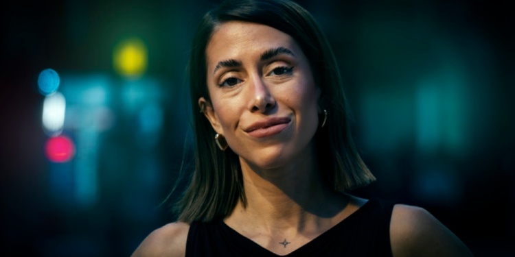 La DJ mendocina, Rocío Portillo, posa para una foto en la ciudad de Buenos Aires, el 2 de octubre de 2025. Foto: Mariana Nedelcu