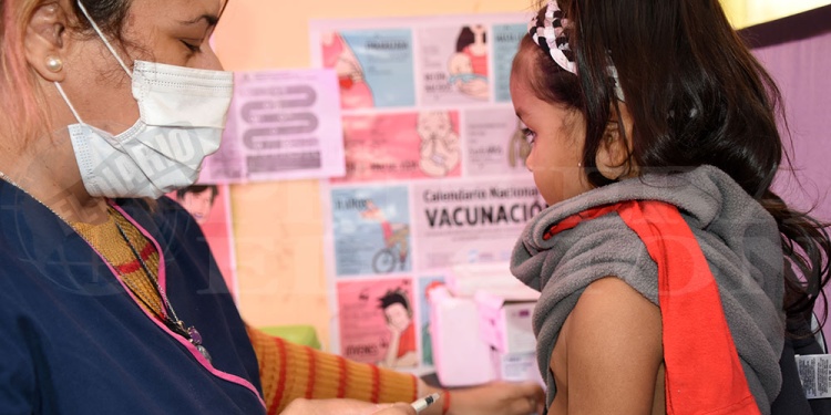 PRIORIDAD. La prioridad de Salud Pública es completar el esquema de vacunación de los niños de 5 años.