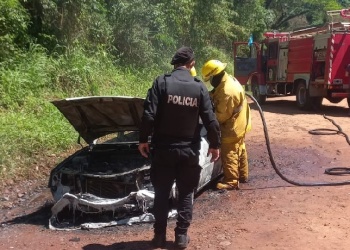 Eldorado: se incendió su auto y terminó herido