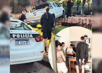 Posadas: discutían en la camioneta, chocaron contra el muro del Ejército y tenían droga en la mochila