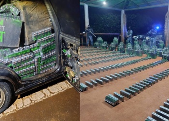 Andresito: tras una persecución, secuestraron un auto brasileño repleto de cigarrillos de contrabando