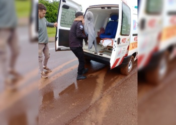 Policías asistieron a un niño con graves quemaduras en la Aldea Iracá Mirí