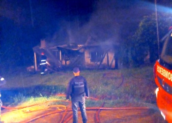 Dos de Mayo: una vivienda fue consumida por las llamas