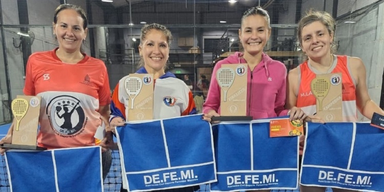 EMBAJADORAS. Martínez, Cardozo, Miño e Ibarrola, parte del equipo provincial.