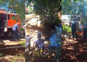 Vecina de Puerto Iguazú se cayó al arroyo Tacuara y debió ser rescatada