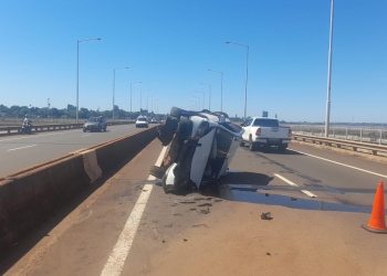 Despiste sin lesionados en el acceso sur a Posadas