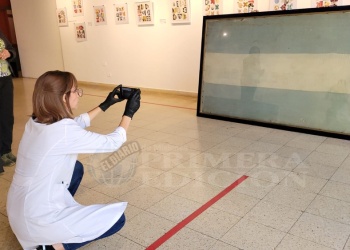 Oberá restaura bandera argentina, donada por la familia Wickström