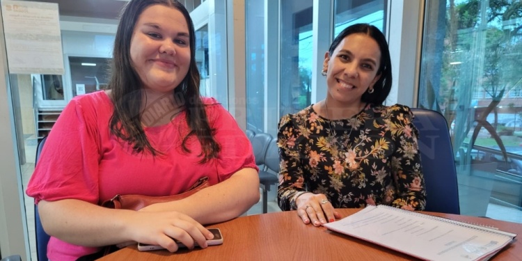 CERCA DEL TÍTULO. El trabajo de investigación fue presentado por Rottoli y Bourscheidt, en el aula magna.