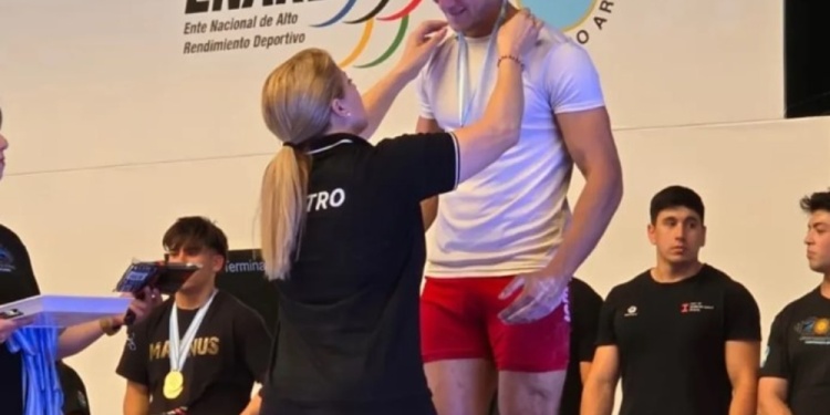 AL PODIO. Dallmann compitió, incluso, ante integrantes de la Selección.