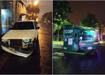 Robaron una camioneta, chocaron un auto y huyeron en moto