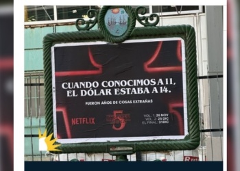 El ”creativo” anuncio de Netflix, en Buenos Aires, de cara a la última temporada de Stranger Things