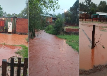 Bomberos de Andresito piden precaución ante la crecida del arroyo del Doce y posibles evacuaciones